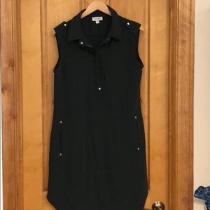 Dark green dress -  could wear as maternity